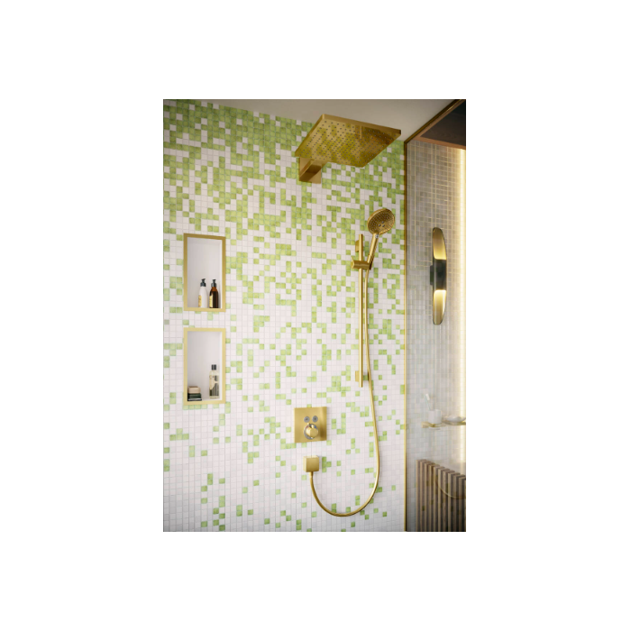 Built-in thermostatic shower 6 in 1 set HANSGROHE Raindance E 300, polished gold