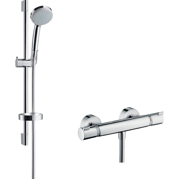 Thermostatic shower mixer with 66.8 cm shower stand HANSGROHE Croma 100, 27034000
