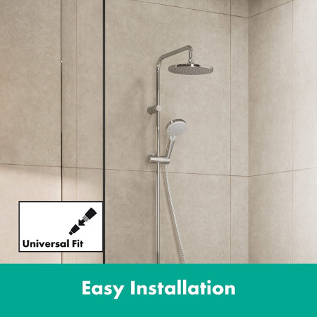 Termostaatiline vihmadušisüsteem vannile HANSGROHE Vernis Blend 200 1jet, 26079000