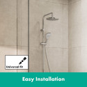 Termostaatiline vihmadušisüsteem vannile HANSGROHE Vernis Blend 200 1jet, 26079000