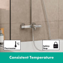 Termostaatiline vihmadušisüsteem vannile HANSGROHE Vernis Blend 200 1jet, 26079000