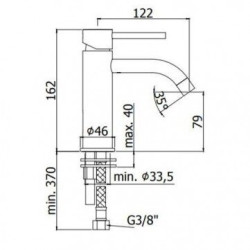 Смеситель биде PAFFONI Light, LIG131NO