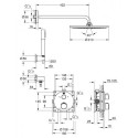 Potise termostaatiline dušikomplekt GROHE Grohtherm Rainshower Cosmopolitan 310, 34731000