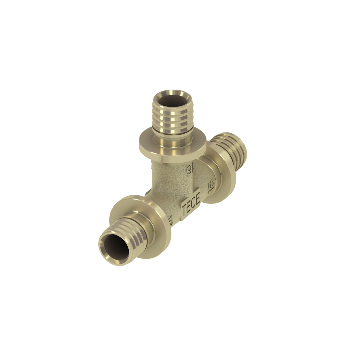 Brass tee TECEflex 25 x 25 x 25, 760025