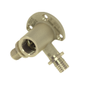 Double device elbow brass TECEflex 16 x 1/2"" middle, 768501