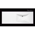 Умывальник из каменной массы PAA Long Step, 1500 x 490 мм, ILS1500/L/00