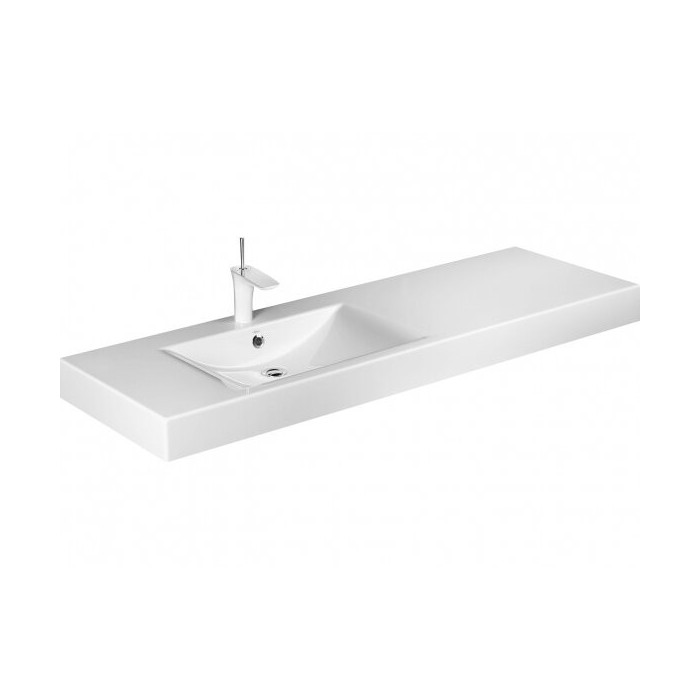Stone composite furniture washbasin PAA Long Step, 1500 x 490 mm, ILS1500/K/00