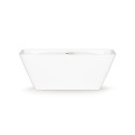 Stone composite bathtub PAA Quadro Silkstone, 700 x 1590 mm, VAQUABSS/00