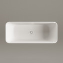 Stone composite bathtub PAA Quadro Silkstone, 700 x 1590 mm, VAQUABSS/00