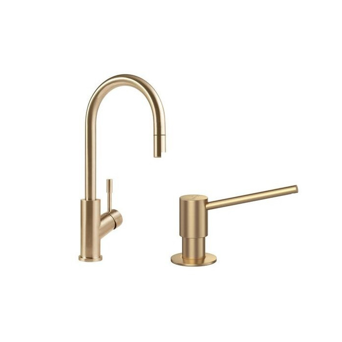 Mixer for sink with soap dispensers VILLEROY & BOCH Umbrella Flex, 92540003+92362003