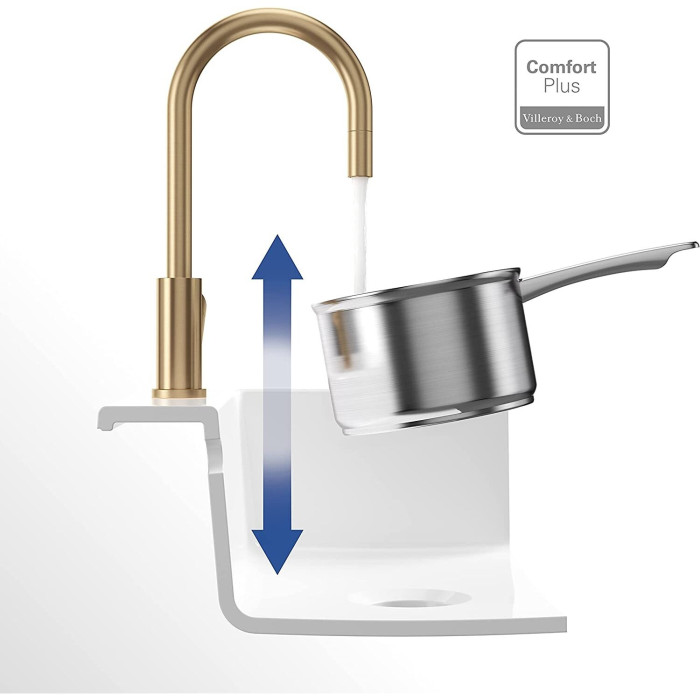 Segisti valamu koos seebidosaatoritega VILLEROY & BOCH Umbrella Flex, 92540003+92362003