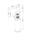 Segisti valamu koos seebidosaatoritega VILLEROY & BOCH Umbrella Flex, 92540003+92362003