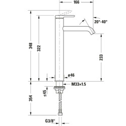 Segisti valamu DURAVIT C.1 XL, C11040002046