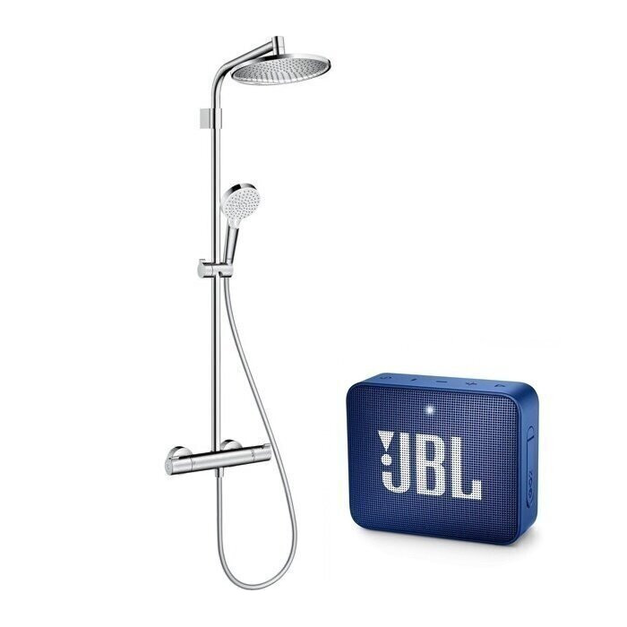 Термостатическая система дождевого душа HANSGROHE Crometta S 240 Varia 1jet, 26781000 + подарок JBL