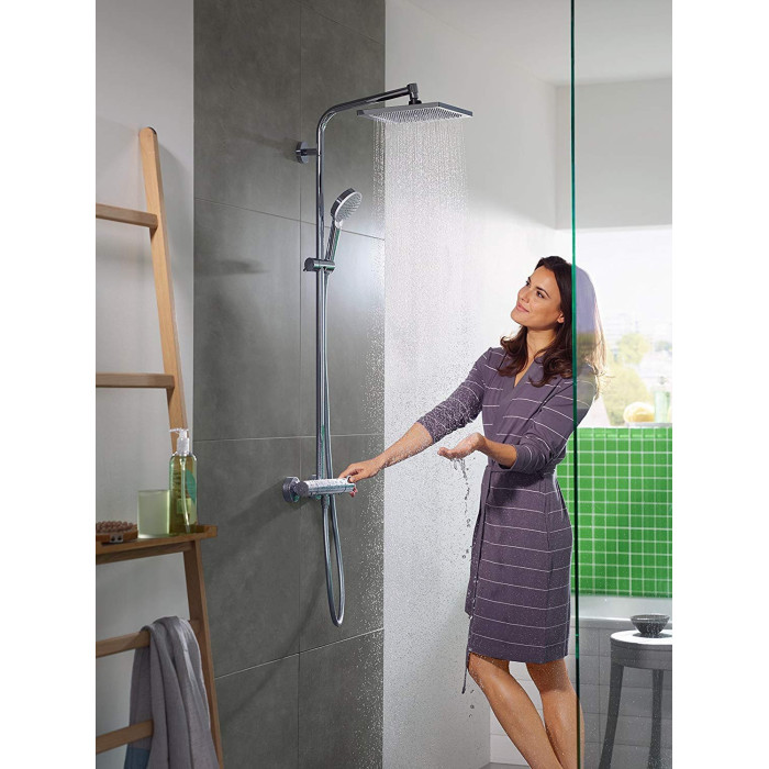 Термостатическая система дождевого душа HANSGROHE Crometta S 240 Varia 1jet, 26781000 + подарок JBL