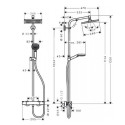 Termostaatiline vihmadušisüsteem HANSGROHE Crometta E 240 Varia, 26785000 + JBL kingitus