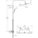 Ülendsüsteemi komplekt IDEAL STANDARD, IdealRain, A7545XG