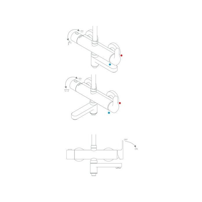 The RAVAK shower stand with a snap for the bathtub faucet is a shower set, X07P642.
