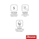 Встраиваемый смеситель для раковины с встраиваемой частью RAVAK Espirit, X070278+X070231