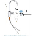 Смеситель для раковины GROHE Eurosmart L, 23537002