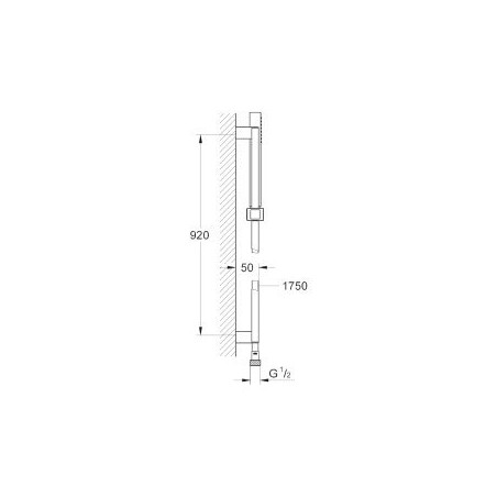 Dušiposti komplektid GROHE Euphoria Cube Stick 920 mm, 27700000