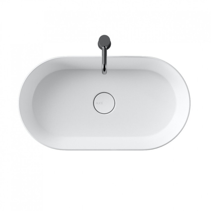 Paigaldatav lauale kraanikauss ALICE CERAMICA Lavabo Spy Oval 65x35 (Erinevad värvivalikud)