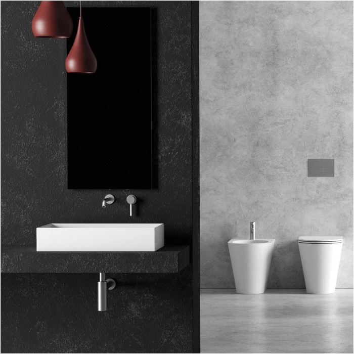 Устанавливаемая на столешницу раковина ALICE CERAMICA Hide 600 x 400 (Выбор различных перьев)