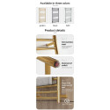 MEPAheat Plain Gold Electric Towel Warmer 520 x 1100 mm