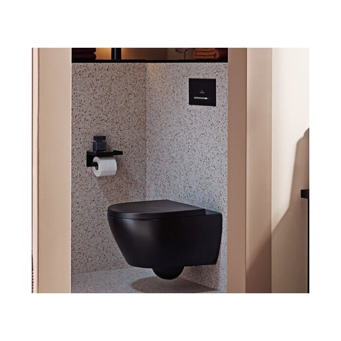 Potinkinio WC raami (4 in 1 Must) ja WC komplekt VILLEROY & BOCH Subway 2.0 Ceramic plus kattega pehme sulgemise kaanega