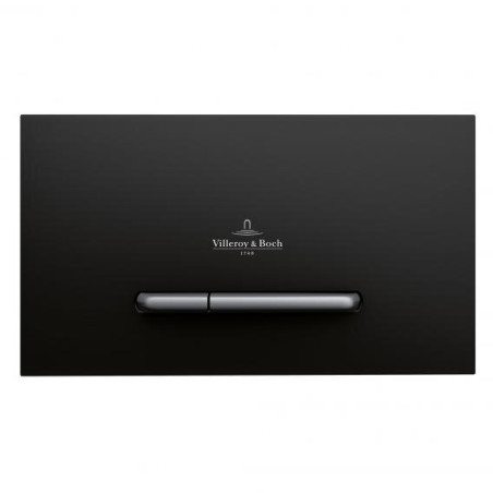 Villeroy & Boch 300S black-matt water flush plate, 922169AN