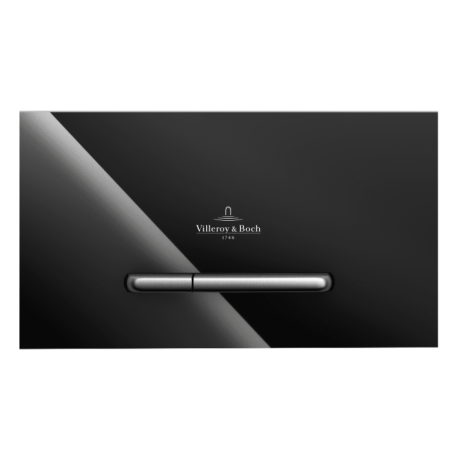 Veepuhastusplaat VILLEROY & BOCH 300G läikiv must klaasist niisutatud õhuga, 922160RB