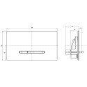 Veepuhastusplaat VILLEROY & BOCH 300G läikiv must klaasist niisutatud õhuga, 922160RB