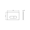 copy of the Water Drain Plate IDEAL STANDARD Oleas M2 black-matt, R0115A6