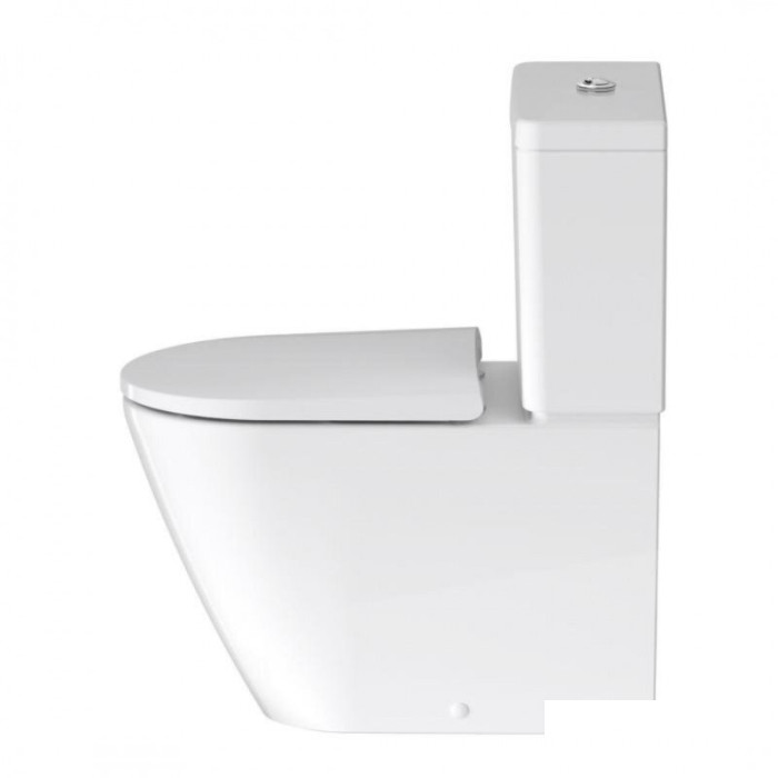 Устанавливаемый унитаз DURAVIT D-Neo Rimless с медленно опускающимся крышкой