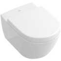 Rippuv WC-pott VILLEROY & BOCH Subway 2.0 DirectFlush paksu aeglaselt sulguva kaanega, Ceramic Plus kattega