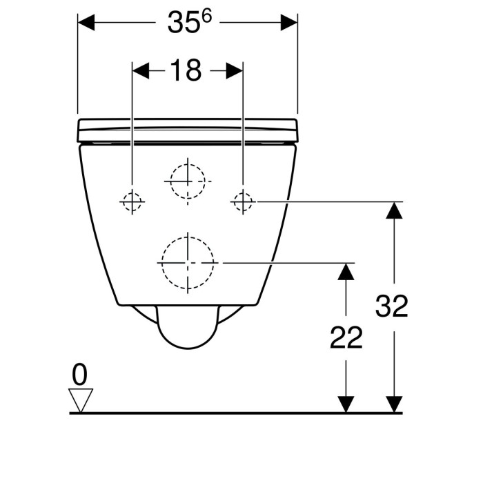 Подвесной унитаз GEBERIT Smyle Square Rimless с медленно опускающимся сиденьем, 500208011+500688011