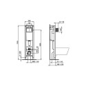 Potinkiline WC raam kromitud nupuga IDEAL STANDARD ProSys 30 cm (3 in 1), E2332AA