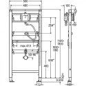 Concealed frame for urinal VIEGA Prevista Dry, 776411