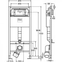 VIEGA Prevista concealed WC frame set (3 in 1) 792640