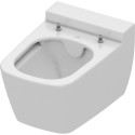 Rippuv WC-pott TECEone Rimless koos iste ja kaanega