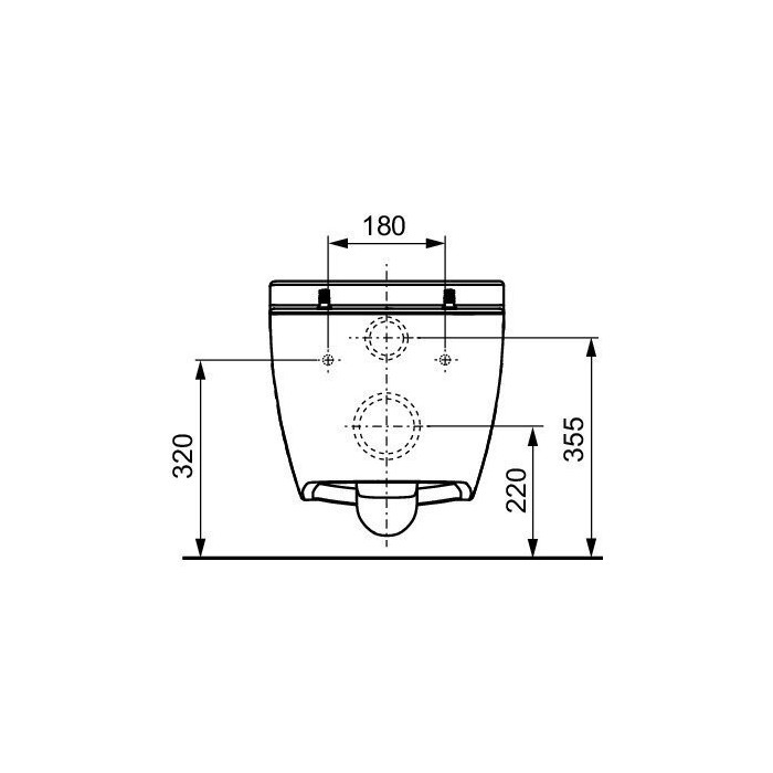 Rippuv WC-pott TECEone Rimless koos iste ja kaanega