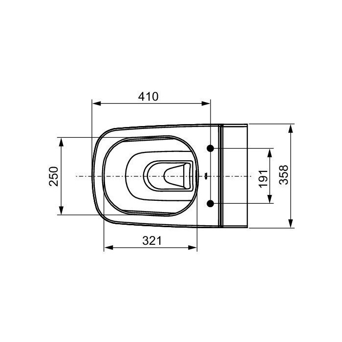 TECEone Rimless wall-mounted toilet with seat and lid