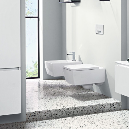 Подвесной унитаз VILLEROY & BOCH Memento 2.0 DirectFlush с толстым медленным сиденьем, с покрытием Ceramic Plus