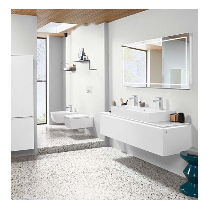 Rippuv WC-pott VILLEROY & BOCH Memento 2.0 DirectFlush paksu aeglaselt sulguva kaanega, Ceramic Plus kattega