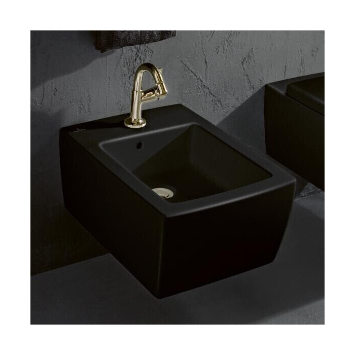 Rippuv bidé VILLEROY & BOCH Memento 2.0 Ebony Ceramic Plus kattega