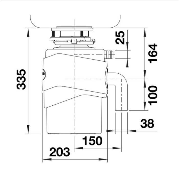 Мусоропровод BLANCO FWD Medium 526647