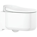 Seinale paigaldatav WC raam (5 in 1) on nutikas riputatav GROHE Sensia Arena Rimless tualett koos bidetiga.