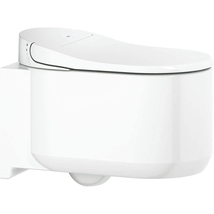 The built-in WC frame (5 in 1) is a smart wall-mounted toilet GROHE Sensia Arena Rimless with bidet.