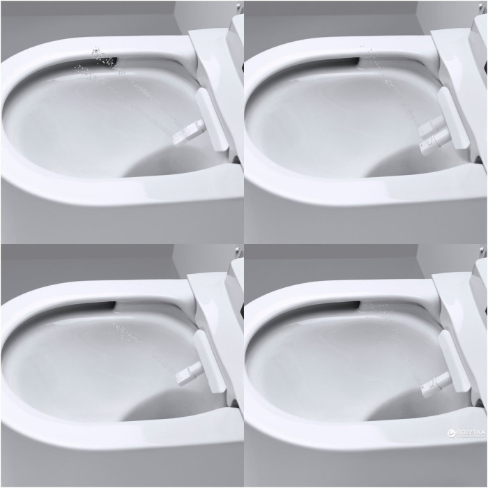 Seinale paigaldatav WC raam (5 in 1) on nutikas riputatav GROHE Sensia Arena Rimless tualett koos bidetiga.