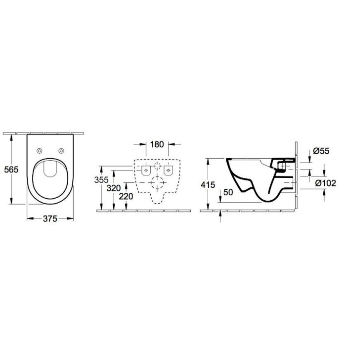 Подводной рама унитаза GROHE Rapid SL 5 в 1 + подвесной унитаз VILLEROY & BOCH Subway 2.0 Direct Flush WC с SlimSeat dan